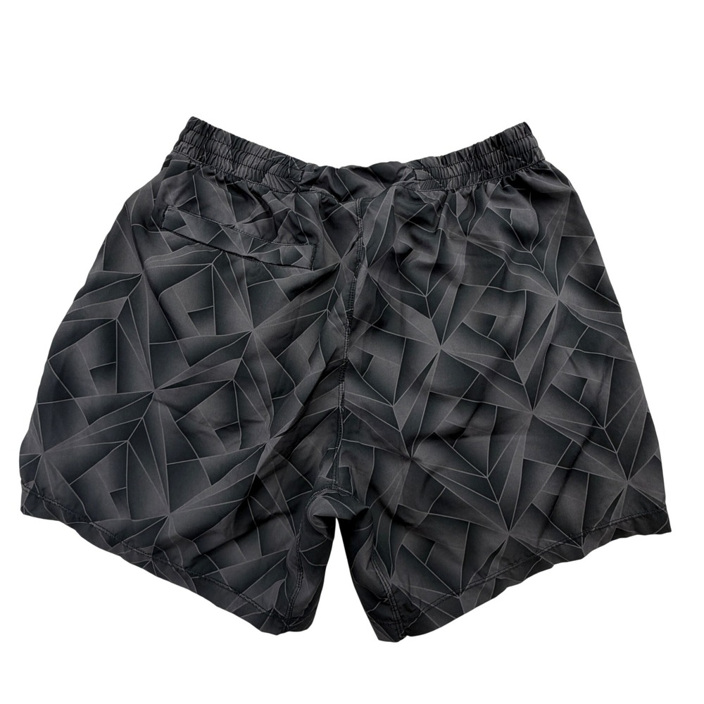 Born Primitive Athletic Shorts Small Grey Geometric Shard Print Performance Gym - Picture 2 of 11